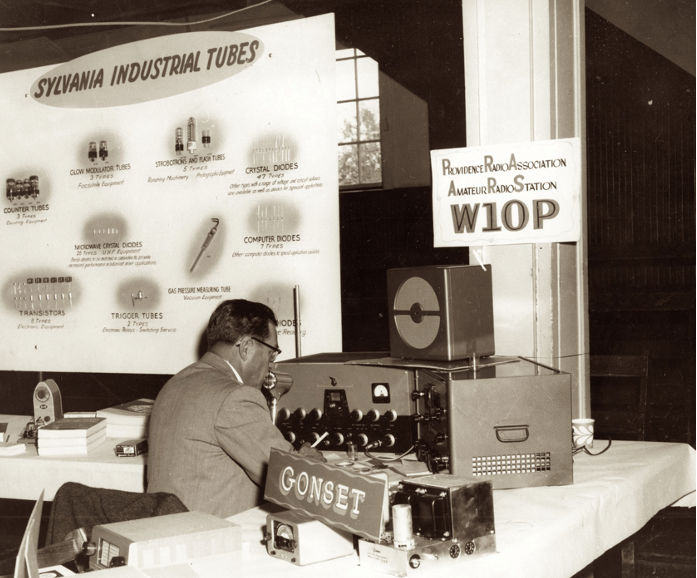 W1OP, the official station of the 1956 ARRL New England Convention, Cranston, RI